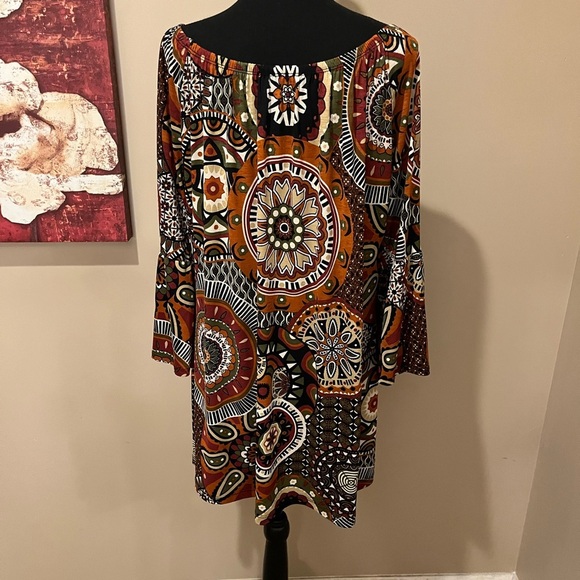 Cute Autumn Color Mini Dress/Tunic, size M - Picture 2 of 3